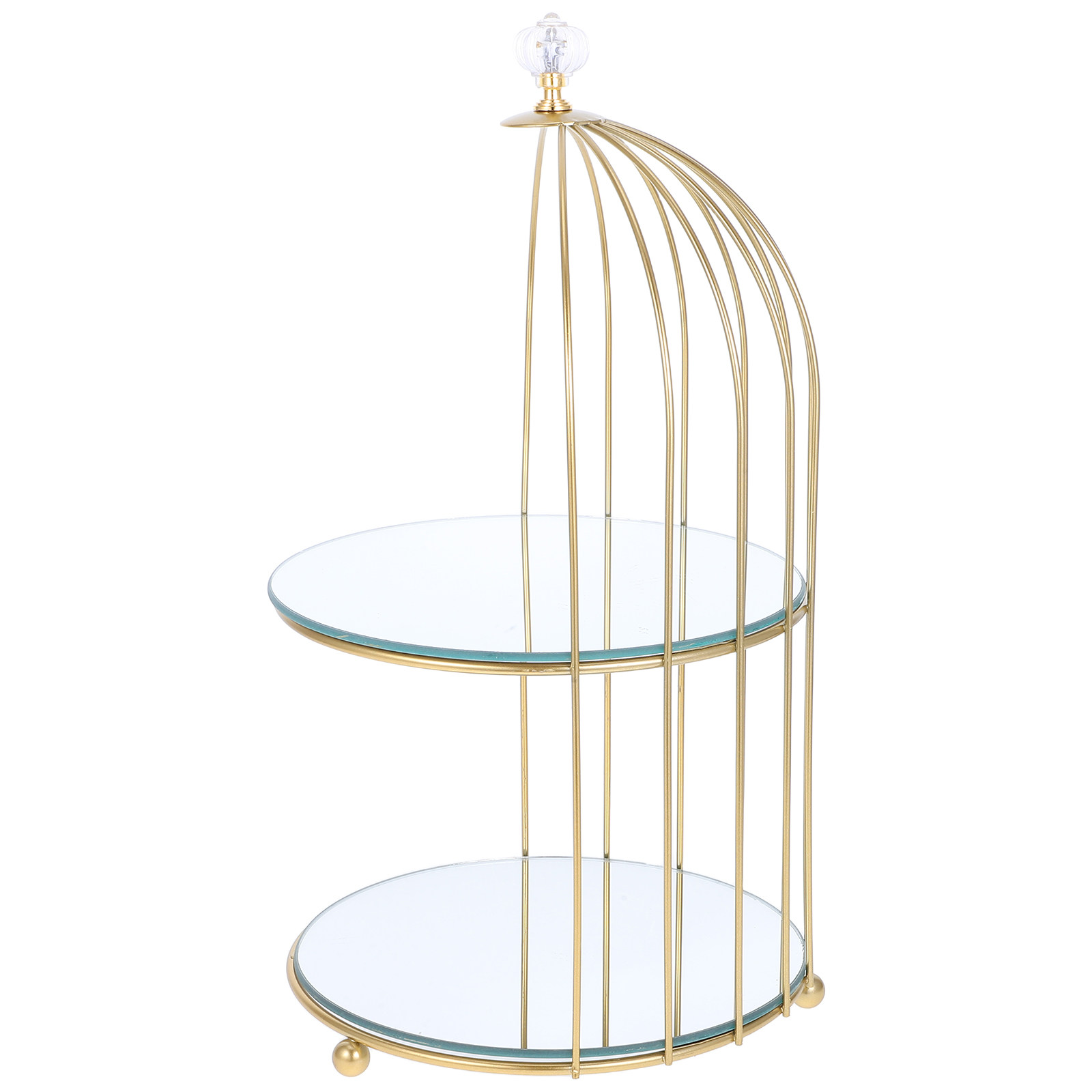 Cupcake Stand Tier - Vogelkäfig-Mehrstöckiger Dessertständer Eleganter Hochzeitstortenständer Party-Süßigkeiten-Display Kuchenständer