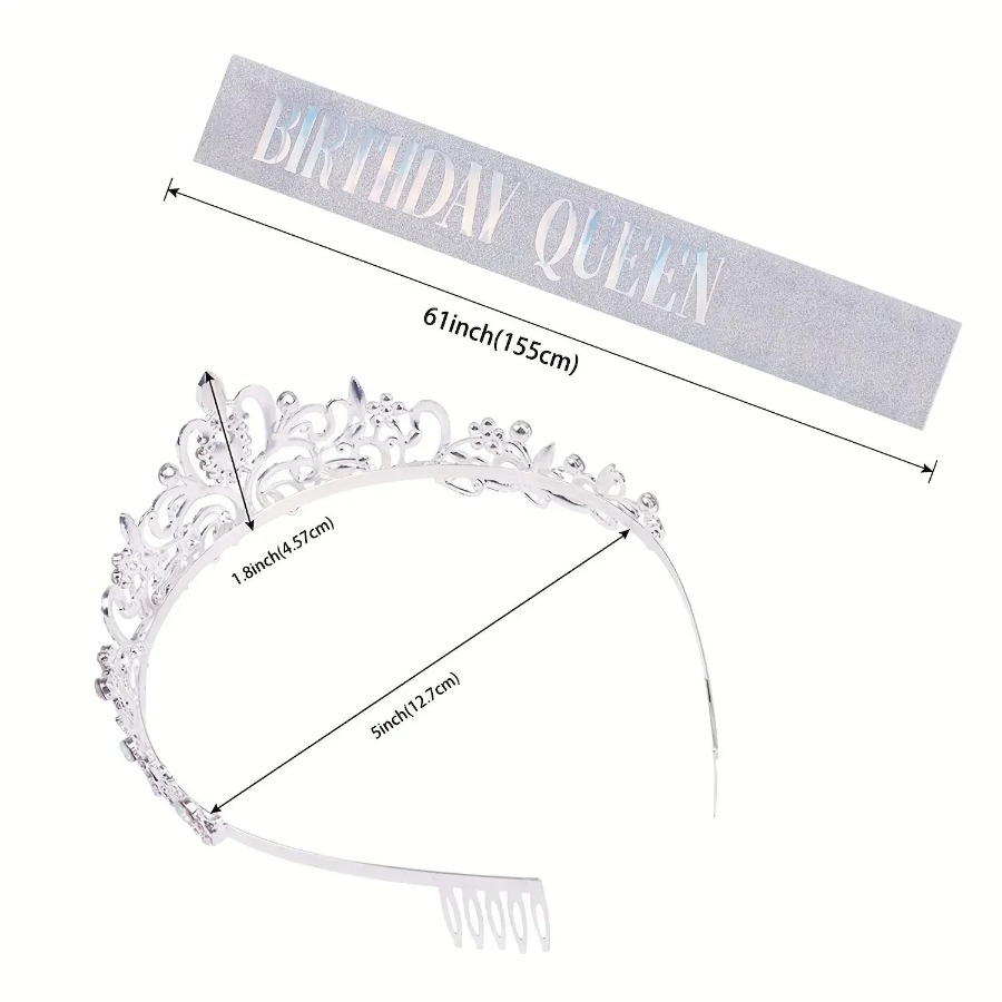 2-teiliges Set Glitzernde Stra – Birthday Sash Glitter Bewertung und Preis