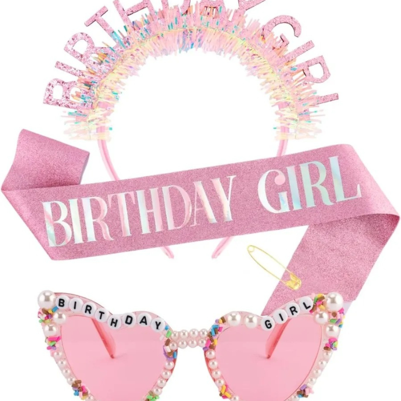 Geburtstagsmädchen-Schleife, G – Birthday Sash Glitter Bewertung und Preis