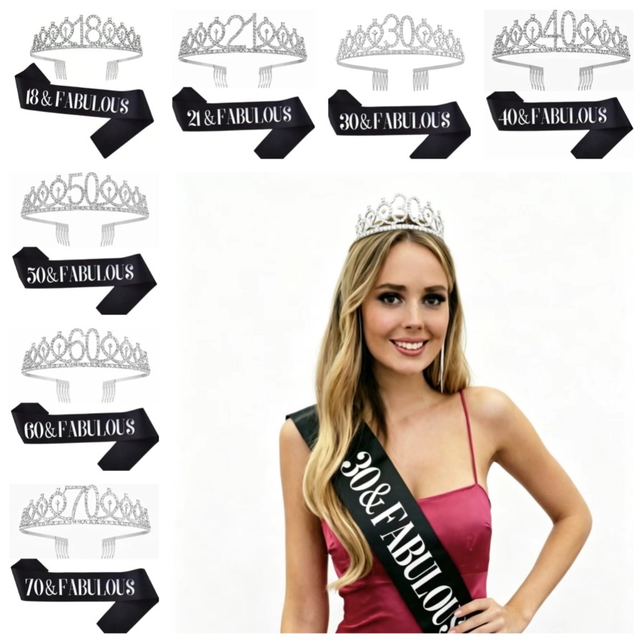 Glitzernde Silberne Geburtstag – Birthday Sash Glitter Bewertung und Preis