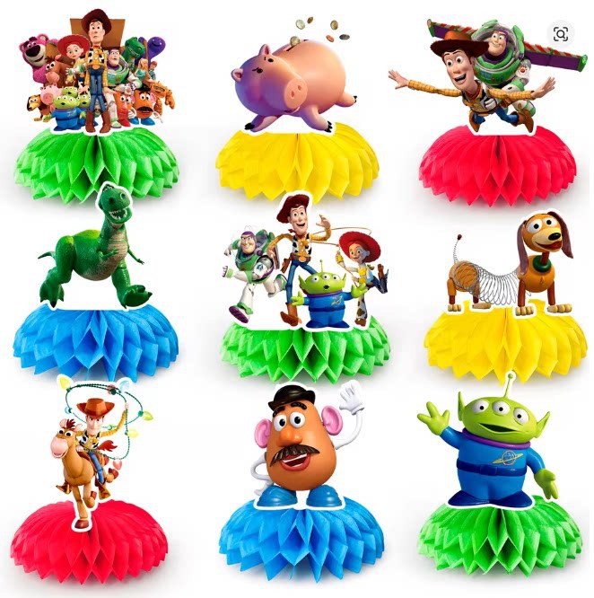 Toy Story 5 Wabenförmige Tisch – Event Party Bewertung und Preis